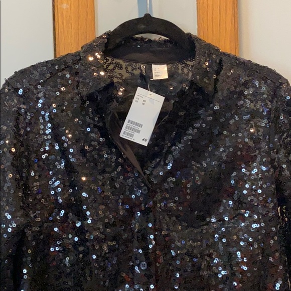 NWT H&M sequin blouse - Picture 3 of 6